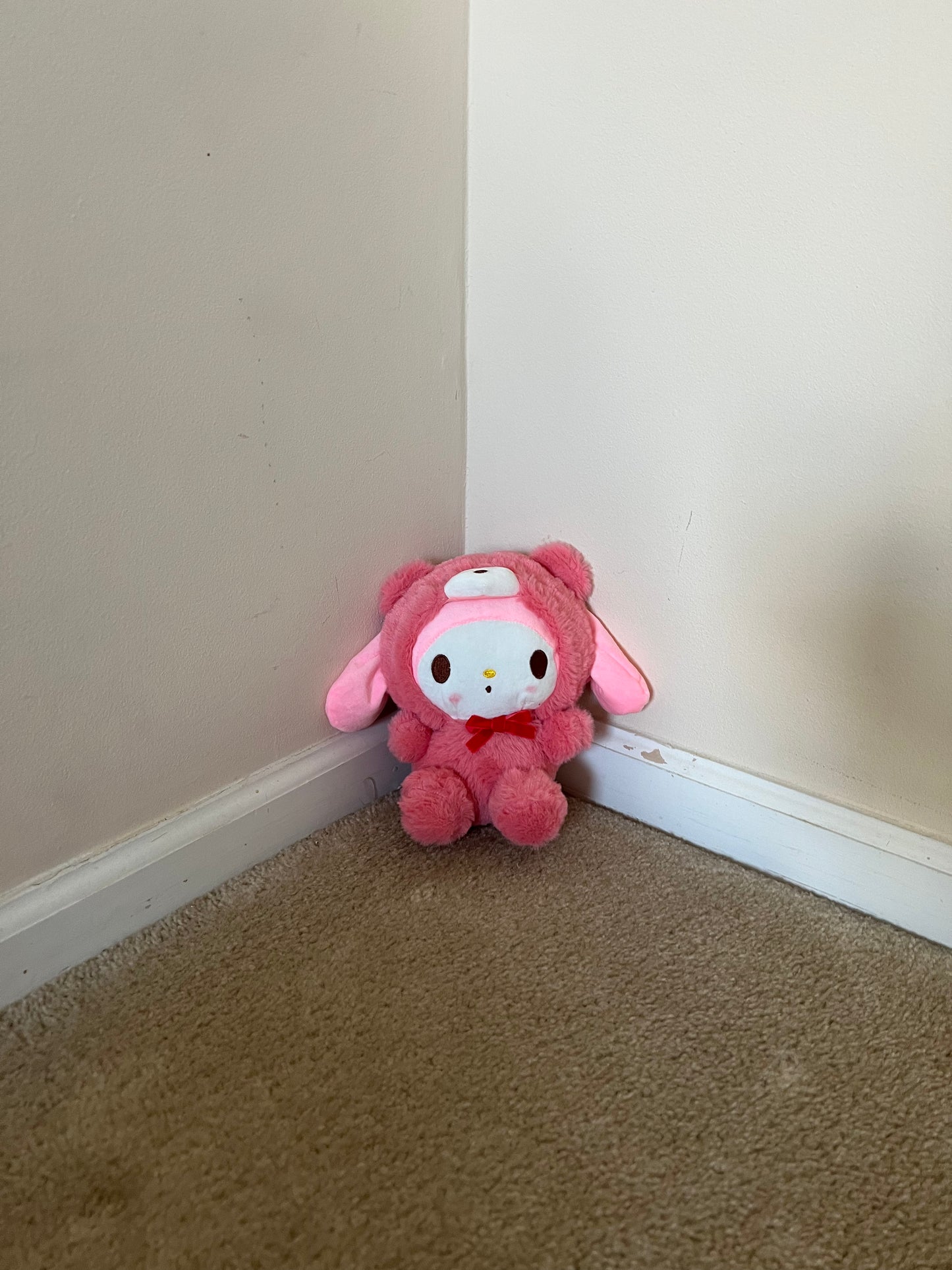 Melody in dark pink onesie