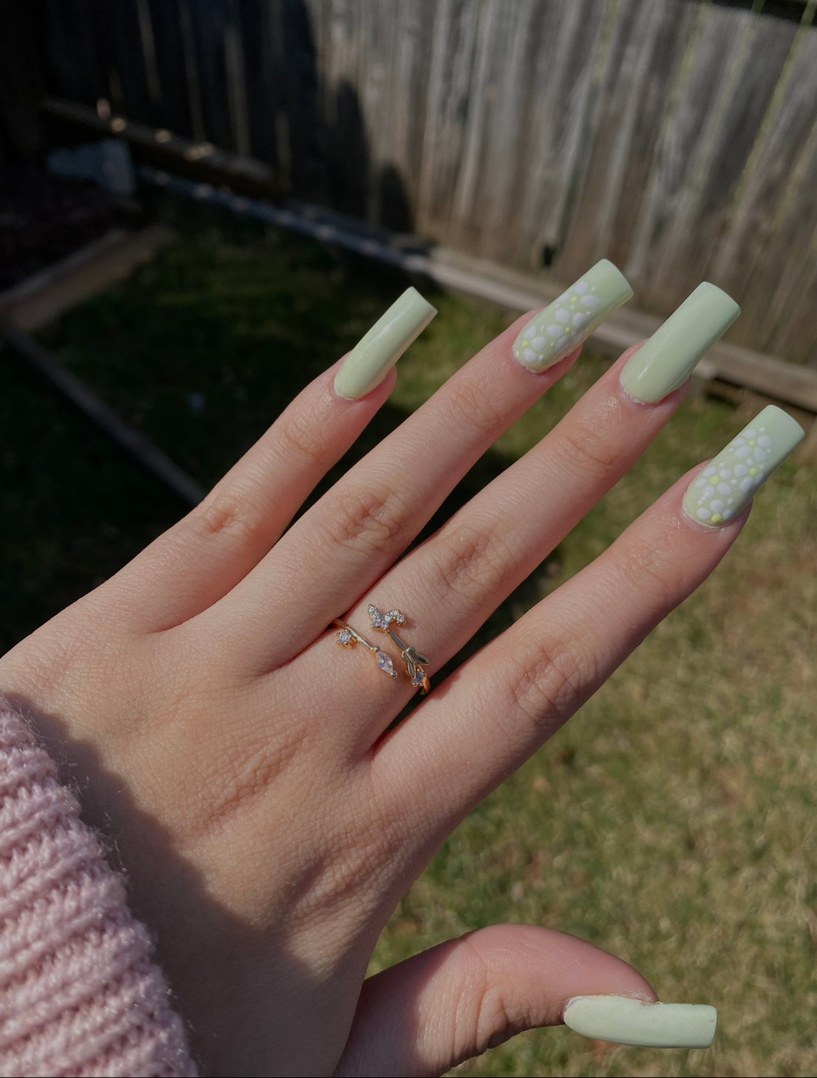 butterfly flower ring