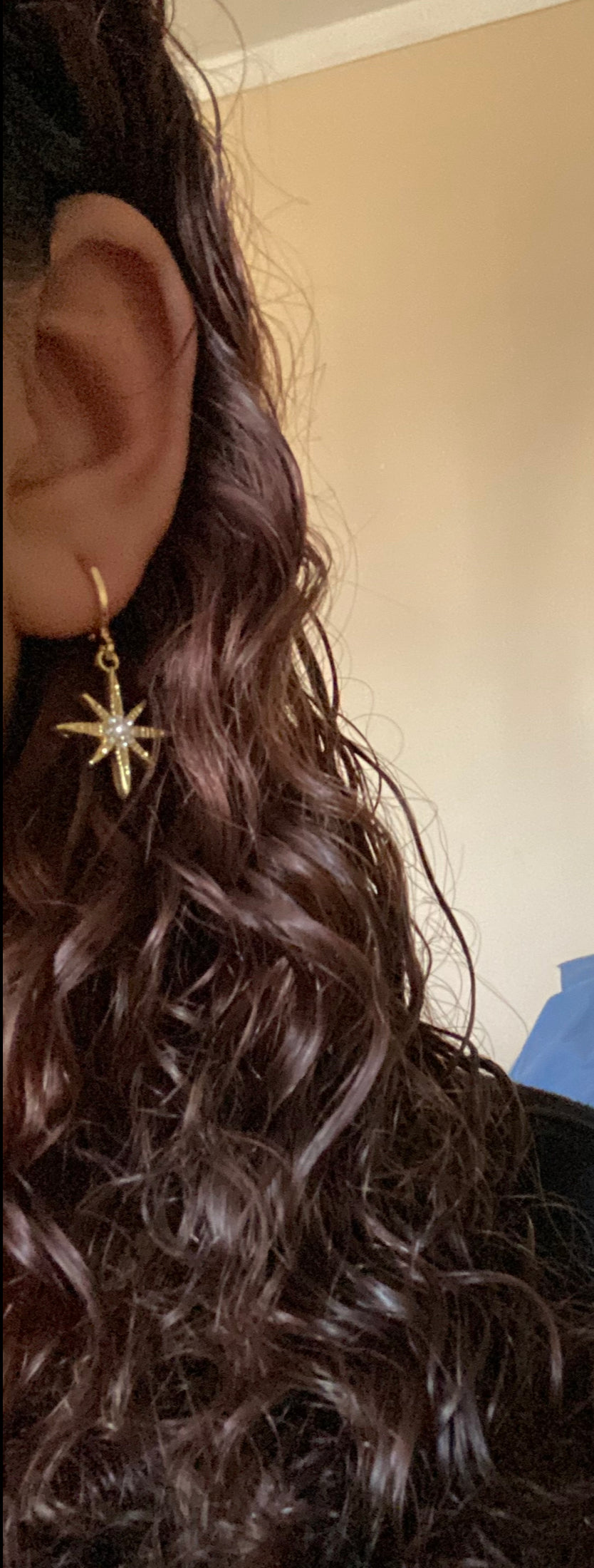Star, heart, and angel earrings