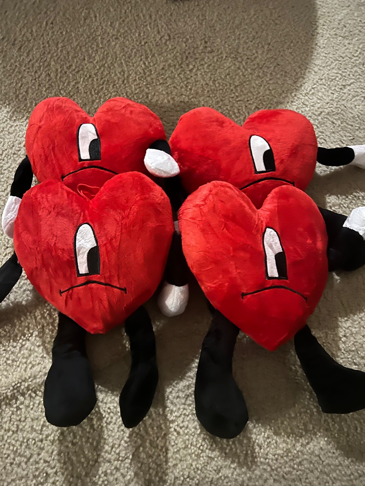 Bad Bunny heart plush