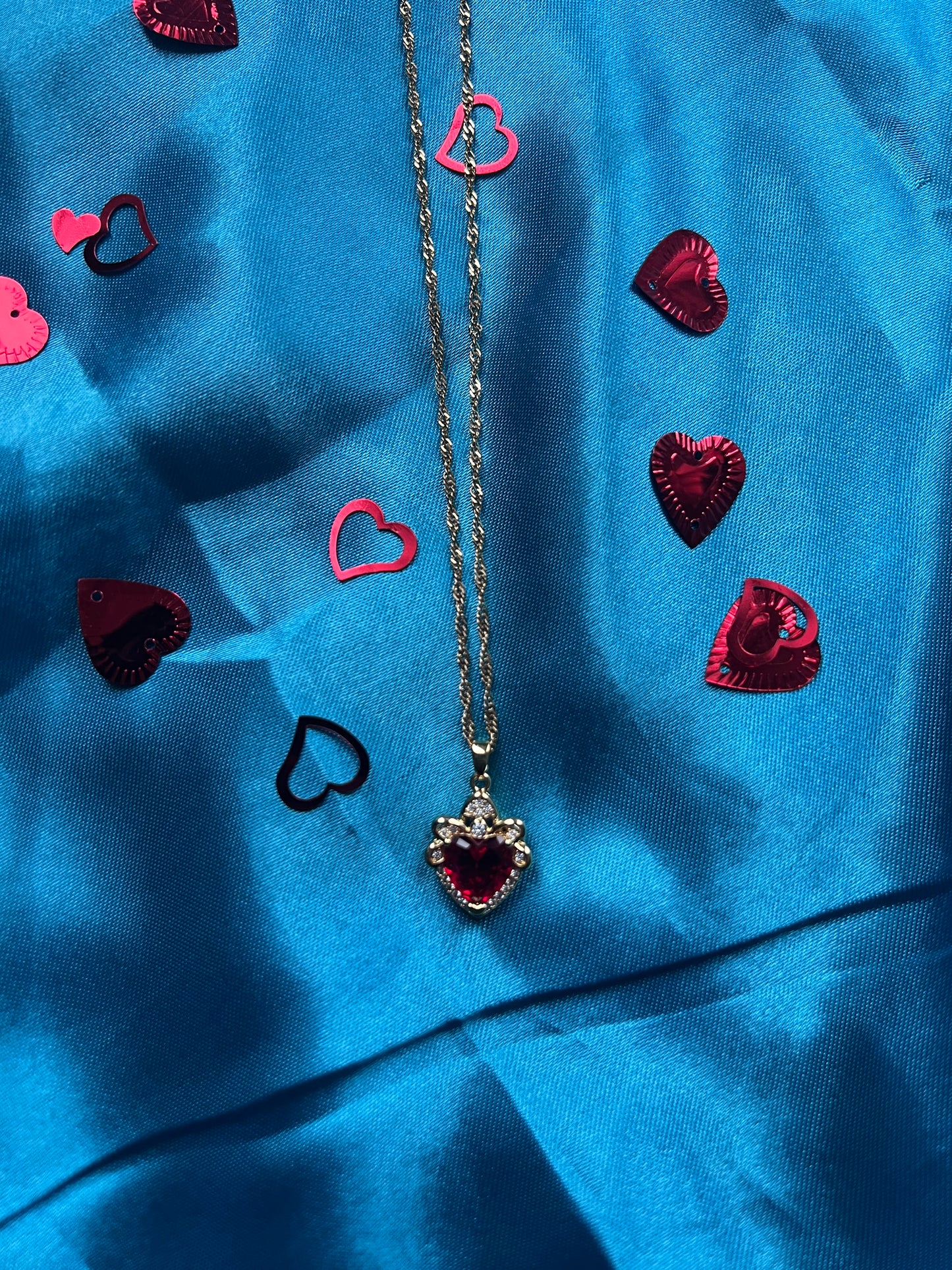 Red heart necklace